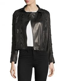 Saturday Studded Leather Jacket at Neiman Marcus